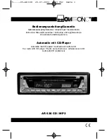 Preview for 1 page of Clatronic AR 638 CD / MP3 Instruction Manual