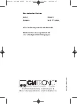 Preview for 43 page of Clatronic BG 2625 Instruction Manual & Guarantee