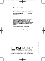 Preview for 53 page of Clatronic BQ 2849 Instruction Manual