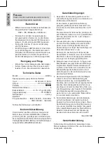 Предварительный просмотр 6 страницы Clatronic BR 816 Instruction Manual