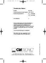 Предварительный просмотр 65 страницы Clatronic BS 1236 Instruction Manual