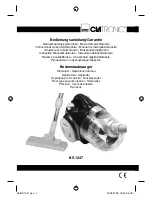 Предварительный просмотр 1 страницы Clatronic BS 1247 Instruction Manual & Guarantee