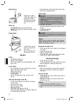 Предварительный просмотр 40 страницы Clatronic BS 1260 Instruction Manual & Guarantee