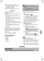 Предварительный просмотр 33 страницы Clatronic BS 1302 Instruction Manual