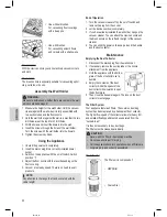 Предварительный просмотр 32 страницы Clatronic BS 1306 Instruction Manual