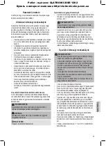 Предварительный просмотр 39 страницы Clatronic BSR 1282 Instruction Manual