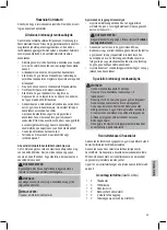 Предварительный просмотр 39 страницы Clatronic BSR 1283 Instruction Manual