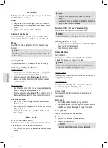 Предварительный просмотр 44 страницы Clatronic BSS 1309 Instruction Manual