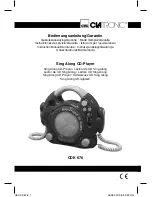 Preview for 1 page of Clatronic CDK 676 Instruction Manual & Guarantee