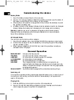 Preview for 16 page of Clatronic CDP 512 Instruction Manual & Guarantee