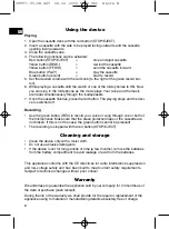 Preview for 8 page of Clatronic CR 465 Instruction Manual & Guarantee