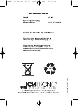 Preview for 23 page of Clatronic CR 465 Instruction Manual & Guarantee