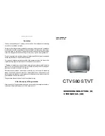 Preview for 1 page of Clatronic CTV 580 ST/VT User Manual Bookual