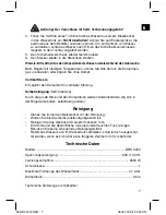 Предварительный просмотр 7 страницы Clatronic DBS 3000 Instruction Manual & Guarantee