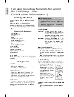 Предварительный просмотр 6 страницы Clatronic DBS 3503 Instruction Manual