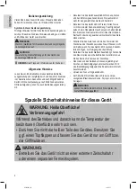 Preview for 2 page of Clatronic DCM 3683 Instruction Manual