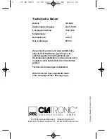 Предварительный просмотр 65 страницы Clatronic DR 2812 Instruction Manual