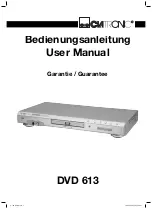 Clatronic DVD 613 User Manual preview