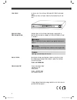 Preview for 8 page of Clatronic DVD 755 HC Operation Manual