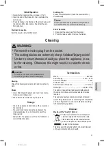 Preview for 31 page of Clatronic EM 3062 Instruction Manual