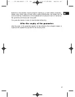 Preview for 47 page of Clatronic ES 2612 Instruction Manual & Guarantee