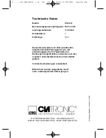 Preview for 66 page of Clatronic ES 2612 Instruction Manual & Guarantee