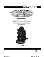 Preview for 1 page of Clatronic ES 2970 Instruction Manual & Guarantee