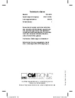 Preview for 78 page of Clatronic ES 2970 Instruction Manual & Guarantee