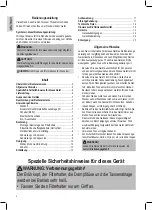 Предварительный просмотр 4 страницы Clatronic ES 3584 Instruction Manual