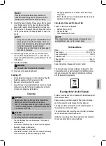 Preview for 31 page of Clatronic FR 3390 Instruction Manual