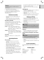 Preview for 3 page of Clatronic FW 3151 Operating Manual