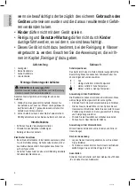 Предварительный просмотр 4 страницы Clatronic HAS 3659 Instruction Manual