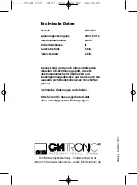 Preview for 41 page of Clatronic HM 2737 Instruction Manual & Guarantee