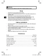 Preview for 22 page of Clatronic HR 2603 N Instruction Manual & Guarantee