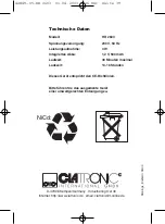 Preview for 39 page of Clatronic HR 2603 Instruction Manual & Guarantee