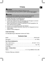 Предварительный просмотр 9 страницы Clatronic HSM 3441 NE Instruction Manual