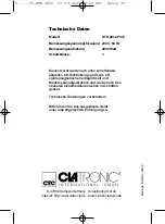 Preview for 39 page of Clatronic HTD 2832 Profi Instruction Manual & Guarantee