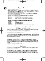 Preview for 6 page of Clatronic HTD 2910 Profi Instruction Manual & Guarantee