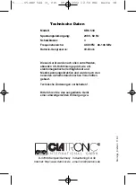 Предварительный просмотр 38 страницы Clatronic KRC 544 Instruction Manual & Guarantee