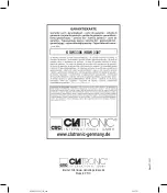 Предварительный просмотр 56 страницы Clatronic KSW 3306 Instruction Manual