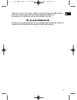 Preview for 11 page of Clatronic MB 2793 Instruction Manual & Guarantee