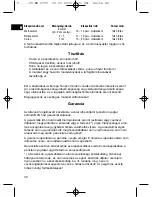 Preview for 42 page of Clatronic MB 2793 Instruction Manual & Guarantee