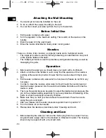 Предварительный просмотр 24 страницы Clatronic MD 2704 Instruction Manual