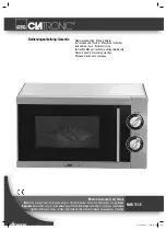 Предварительный просмотр 1 страницы Clatronic MWG 783 E Instruction Manual