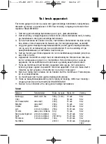 Preview for 27 page of Clatronic MZ 2877 Instruction Manual & Guarantee