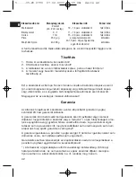 Preview for 42 page of Clatronic PO 2790 Instruction Manual & Guarantee