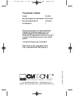 Preview for 52 page of Clatronic PO 2790 Instruction Manual & Guarantee