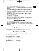 Preview for 27 page of Clatronic RA 2801 Instruction Manual & Guarantee