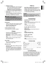 Предварительный просмотр 3 страницы Clatronic WKS 3070 Instruction Manual