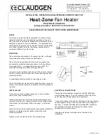 Claudgen HE7010RF Installation, Operation And Maintenance Instructions предпросмотр